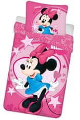 Disney Oboustranné povlečení Disney 140x200 cm - Růžová Minnie Mouse