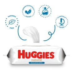 Huggies HUGGIES Natural Pure Water Ubrousky vlhčené 48 ks