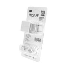 IZMAEL Nabíječka MySafe - CH23A - 1m - Lighting Kabel 2,5A - Bílá KP26675