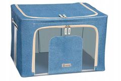 INNA Krabice na oblečení odstíny modré 3 silné vodotěsné skládací krabice na textil modrá barva