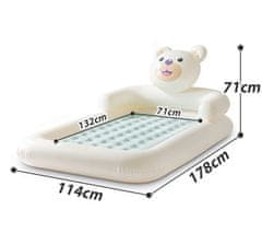 Dětská nafukovací postel Medvěd Travel Intex 66814NP