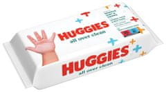 Huggies HUGGIES Single All Over Clean Ubrousky vlhčené 56 ks
