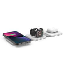 Tech-protect A24 3in1 bezdrátová nabíječka na mobil / Apple Watch, bíla