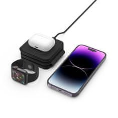 Tech-protect A24 3in1 bezdrátová nabíječka na mobil / Apple Watch, černá