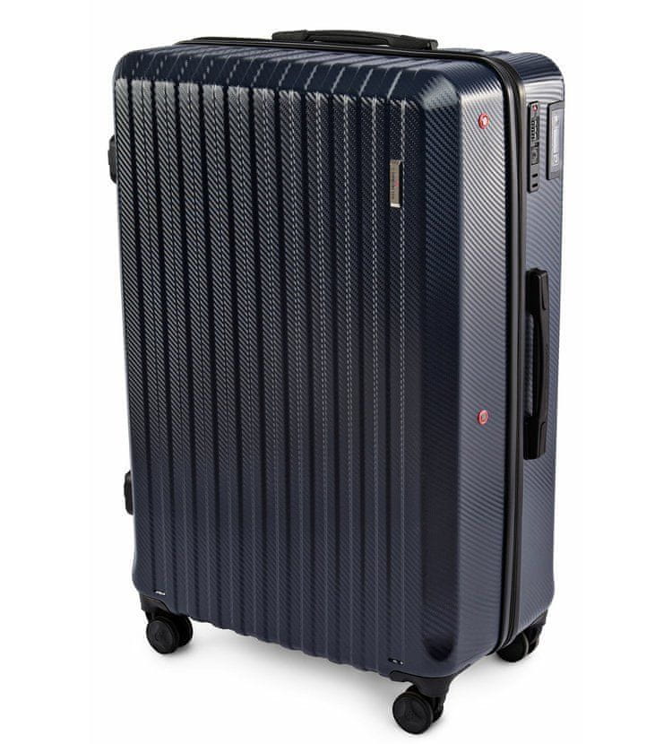 Levně Compactor Cestovní kufr Hybrid Luggage XL Vacuum System 53,5 x 31 x 80 cm, tmavě modrý