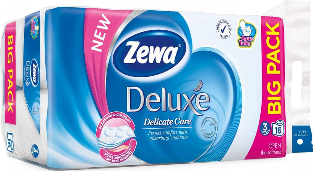 Levně Zewa Toaletní papír Delicate Care 3vrstvý, 16 rolí