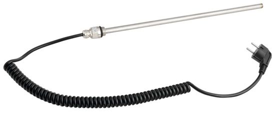 AQUALINE Elektrická topná tyč bez termostatu, kroucený kabel/černá, 300 W LT90300B - Aqualine