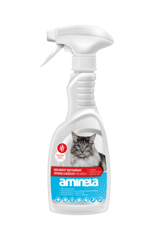 Levně Aminela Clean Ekologický odstraňovač zápachu pro kočky 500ml