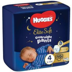 Huggies 4x Elite Soft Pants OVN Kalhotky plenkové jednorázové 4 (9-14 kg) 19 ks