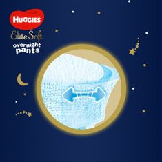 Huggies 4x Elite Soft Pants OVN Kalhotky plenkové jednorázové 5 (12-17 kg) 17 ks