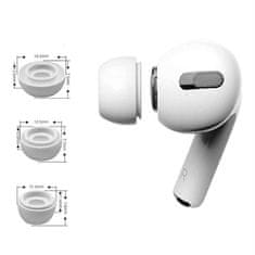 IZMAEL Náhradní špunty do uší Tech-Protect - 3 sady pro Apple Airpods pro - Bílá KP26697