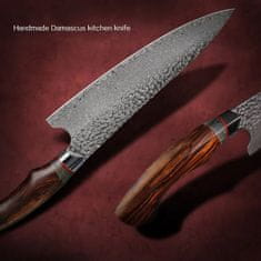 OEM Damaškový kuchyňský nůž MASTERPIECE Haruto-Hnědá KP26692