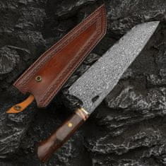OEM Damaškový kuchyňský nůž MASTERPIECE Junichi-Hnědá KP26693
