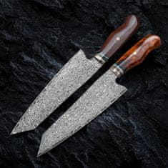 OEM Damaškový kuchyňský nůž MASTERPIECE Tenchi-Hnědá KP26688