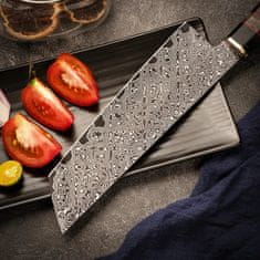 OEM Damaškový kuchyňský nůž MASTERPIECE Suzume-Hnědá KP26685