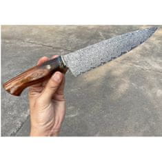 OEM Damaškový kuchyňský nůž MASTERPIECE Takara-Hnědá KP26684