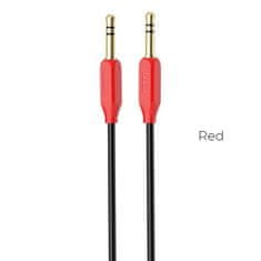 Hoco audio kabel - UPA11 AUX jack 3,5mm - 1m - Červená/Černá KP26691