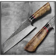OEM Damaškový kuchyňský nůž MASTERPIECE Tamiko-Hnědá KP26682