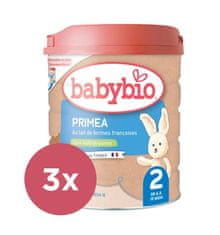 Babybio 3x PRIMEA 2 kojenecké bio mléko 800 g