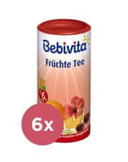 Bebivita 6x Ovocný čaj - instantní 200 g