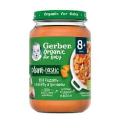 Gerber Organic 100% rostlinný příkrm bílé fazolky se sladkým bramborem a quinoou 190 g