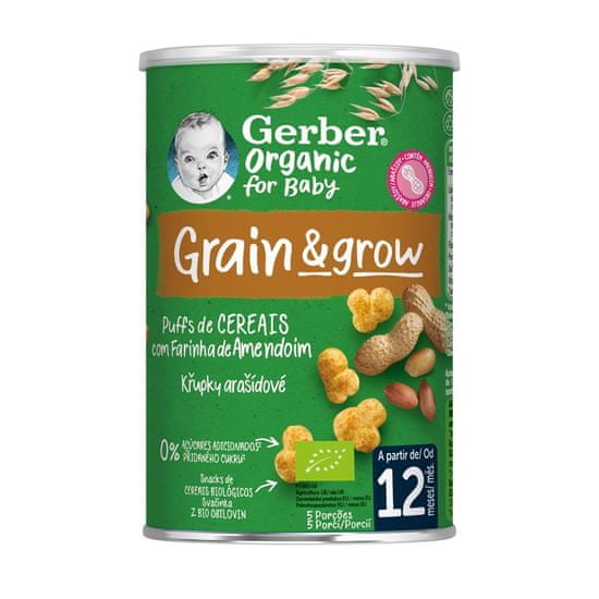 Gerber Organic křupky arašídové 35 g