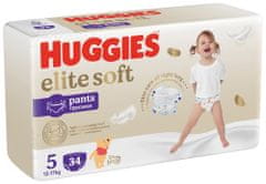 Huggies Elite Soft Pants Kalhotky plenkové jednorázové 5 (12-17 kg) 34 ks