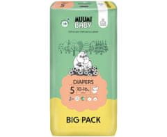 MUUMI BABY Maxi+ size 5 (10-16 kg) Big Pack 66 ks – jednorázové pleny
