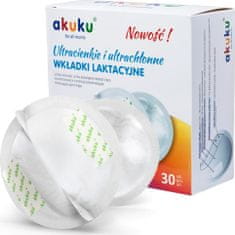 AKUKU Laktační ultrasavé prsní vložky Akuku 30 ks