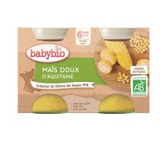 Babybio Příkrm sladká kukuřice (2x 130 g)