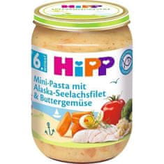 HiPP 6x Mini těstoviny s aljašskou treskou v máslové zelenině 190 g, 6m+