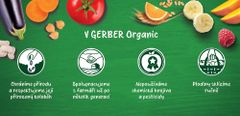 Gerber Organic dětský příkrm hrášek s bramborami a kuřecím masem 190 g