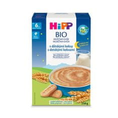 HiPP 4x BIO Kaše mléčná na dobrou noc s dětskými keksy od 6. měsíce 250g