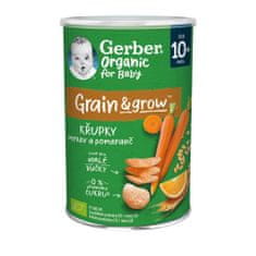 Gerber Organic křupky s mrkví a pomerančem 35 g