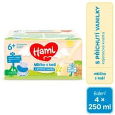 Hami mlíčko s kaší s příchutí vanilky 4x250 ml