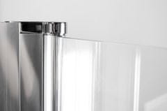 Arttec Sprchový kout nástěnný COMFORT B 17 grape sklo 80 x 80 x 198 cm s vaničkou z litého mramoru LINEA