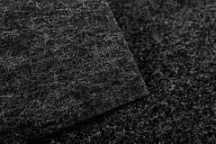 Spoltex AKCE: 79x455 cm Metrážový koberec Rambo 15 černý, zátěžový (Rozměr metrážního produktu Bez obšití)