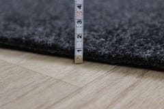 Spoltex AKCE: 132x200 cm Metrážový koberec Rambo 15 černý, zátěžový (Rozměr metrážního produktu Bez obšití)