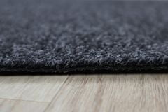 Spoltex AKCE: 145x250 cm Metrážový koberec Rambo 15 černý, zátěžový (Rozměr metrážního produktu Bez obšití)