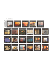KN Sada 46 samolepek - Sunset Polaroid
