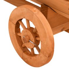 Vidaxl Dekorativní vozík 70 x 43 x 54 cm masivní jedlové dřevo