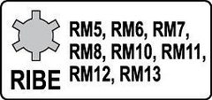 YATO Sada vnějších rázových nástrčných klíčů 1/2" RIBE RM5-RM13, 8 ks - YT-1068