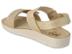 Befado dívčí sandálky CLIP 068Y002 béžovo-zlaté, velikost 28