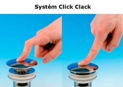 SILFRA Náhradní zátka Click Clack, 72 mm, chrom WR00251 - Silfra