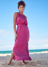 Venus Dámské dlouhé,letní šaty fialové M
