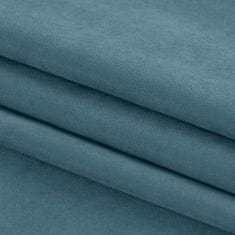 HOMEDE Závěs MILANA klasická transparentní dračí páska 5 cm s třásněmi 3 cm modrý, velikost 140x175