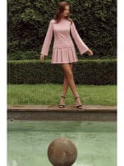 makover Dámské mini šaty Sebiloena K021 tmavě růžová L