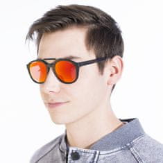 VeyRey Sluneční brýle dřevěné polarizační oválné Maple červené