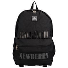 Newberry Stylový studentský látkový batoh Darko, černá