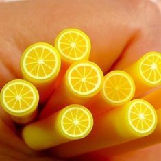 Kraftika Fimo tyčinky, žlutý citron, ovoce, dekorace na nehty